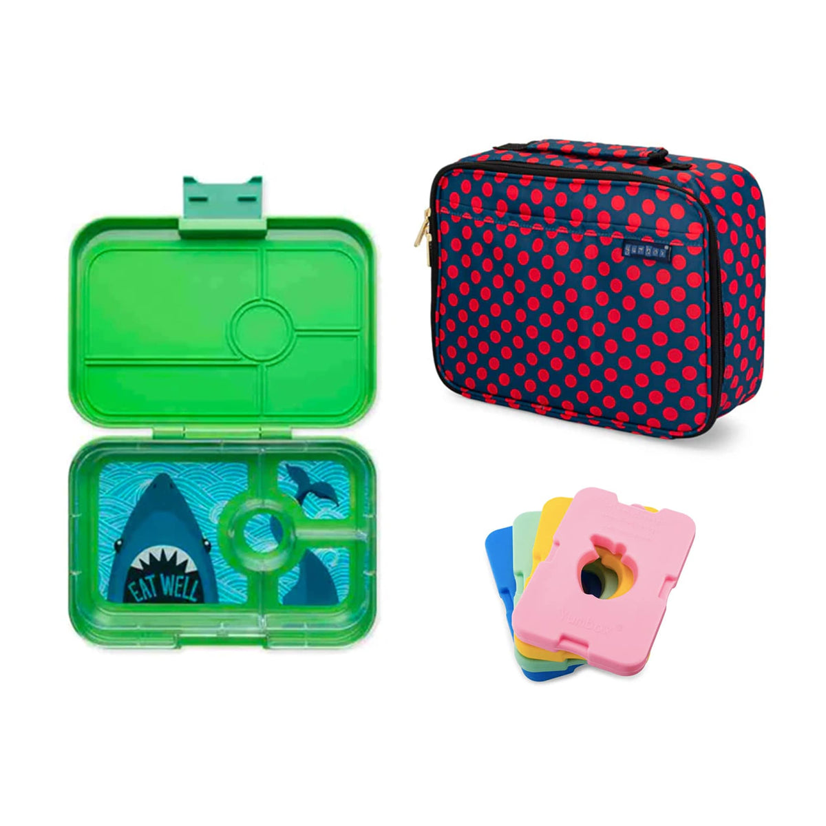 Yumbox Tapas Bundle - Bento Lunch Box, Bag, Ice Pack