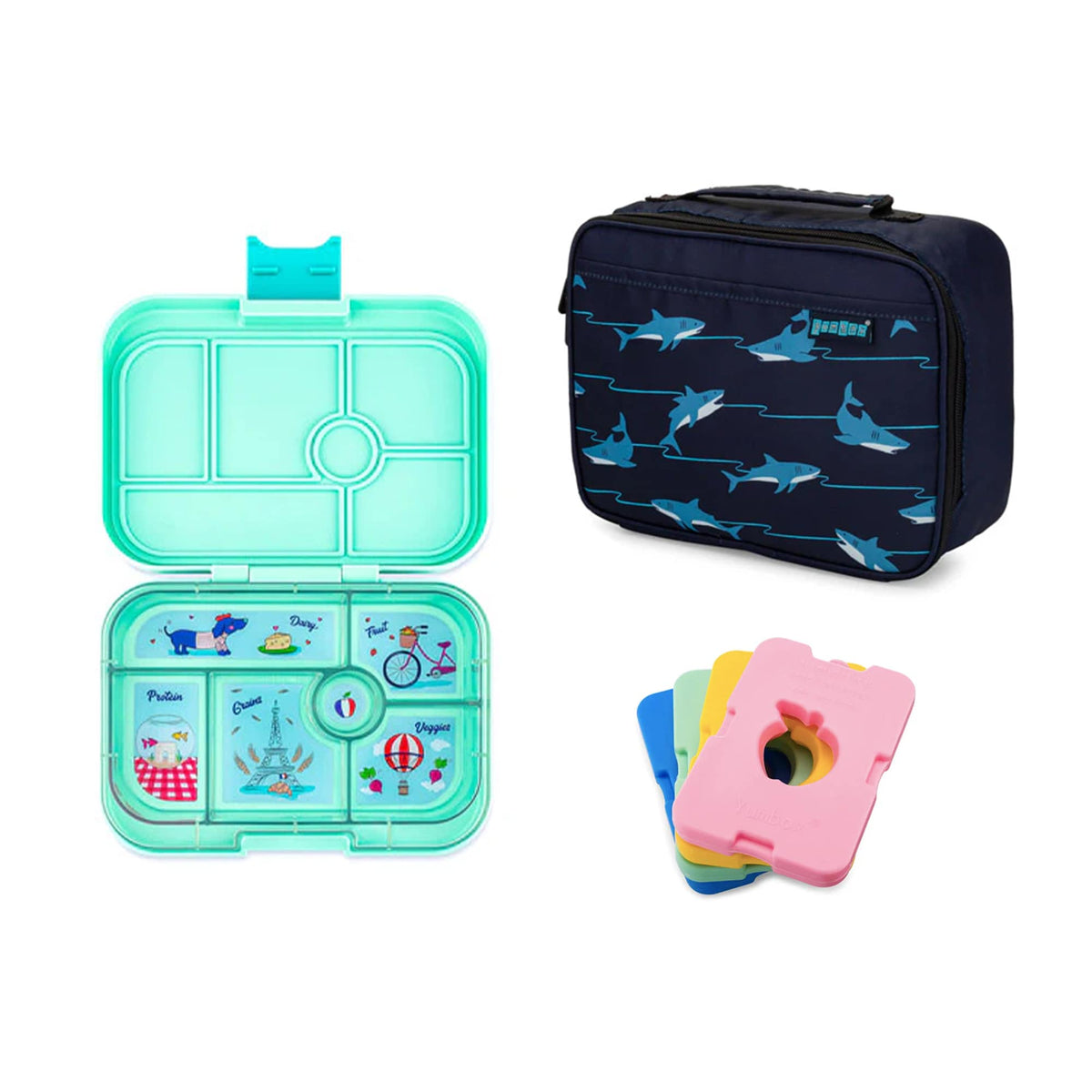 Yumbox Original Bundle - Bento Lunch Box, Bag, Ice Pack