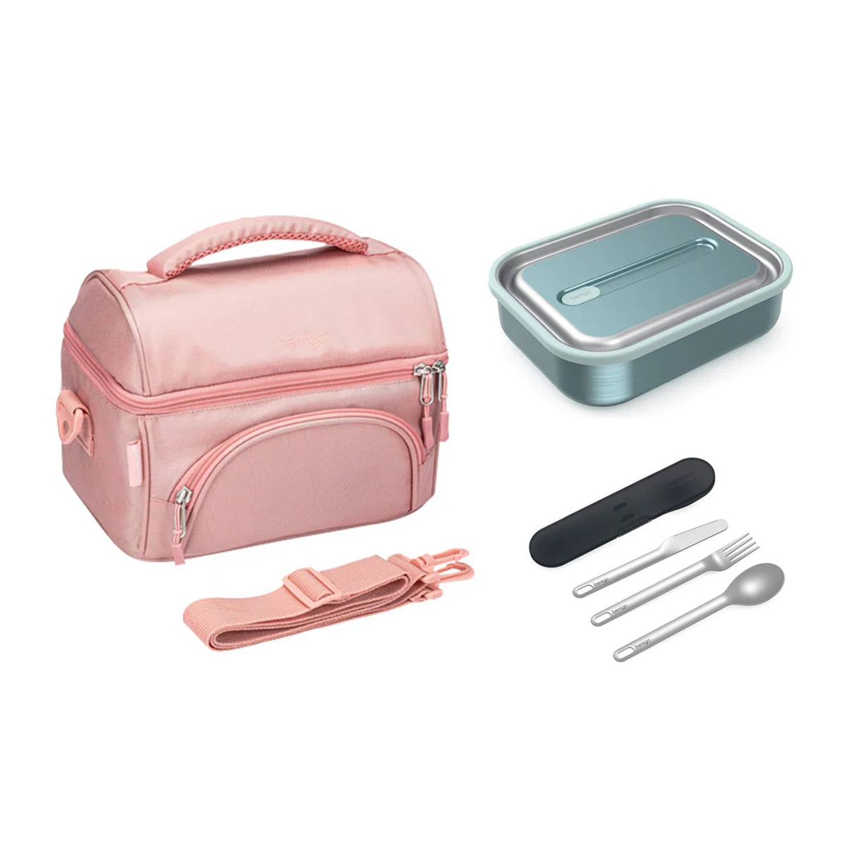 Bentgo Stainless Steel Bundle - Lunch Box, Bag &amp; Cutlery