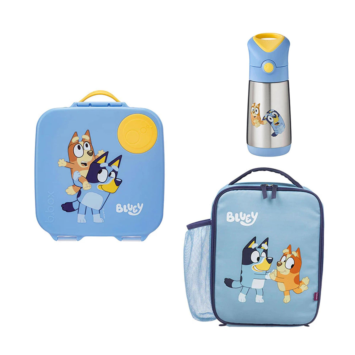 B.box Bento Bluey Bundle - Lunch Box, Bag &amp; Drink Bottle