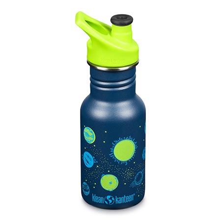 Klean Kanteen Kid Classic S/S Bottle w Sport Cap 12oz (355ml) - Hello Green